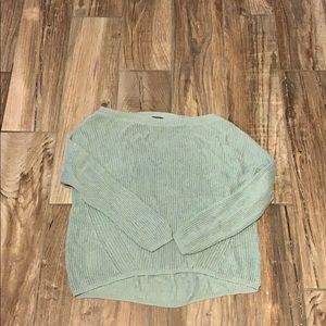 NEW EXPRESS MINT GREEN SWEATER SIZE ADULT SMALL
